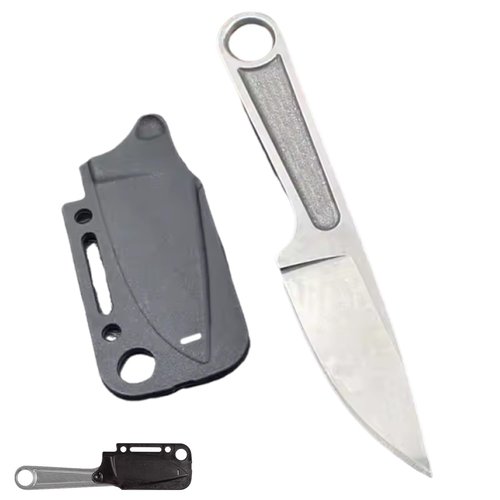 knidist 1119 Small Fixed Blade Knife, Wrench Fixed 3 in Blade, Fixeds Blades Knifes with Sheath, Small Pocket Tactical Fixeds Blades Knife, Full Tang Knifes with Sheath