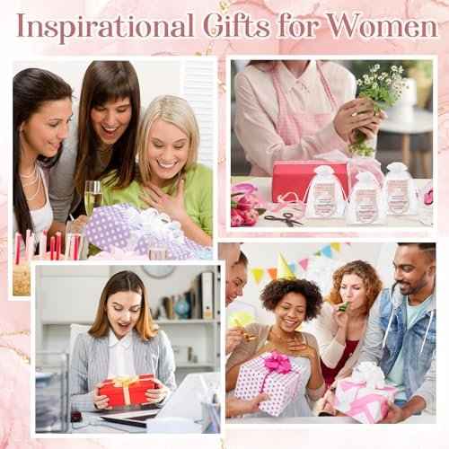 25 Set Inspirational Compact Mirrors for Women Bulk Sometimes You Forget You're Awesome Motivational Double Sided Folding Pocket Mirror for Employee Coworker Staff Mom Birthday(Pink Marble)