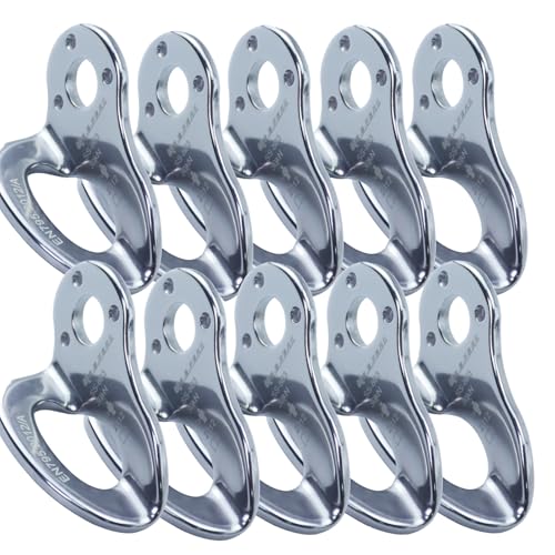 10-Pack 30kN Stainless Steel Climbing Bolt Hangers Rock Anchors for Mountaineering