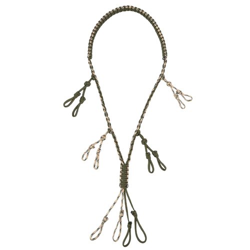 LERSUSI Duck Call Lanyard with 12 Adjustable Loops Paracord Hunting Goose Calls Duck Hunting Accessories Hand Braided Goose Calls for Predator Ducks Goose Hanger (Army Green)