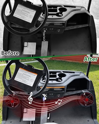 Under Dash Speaker Pods for Yamaha Drive2 G29 Golf Cart - 6.5 Inch Compatibility