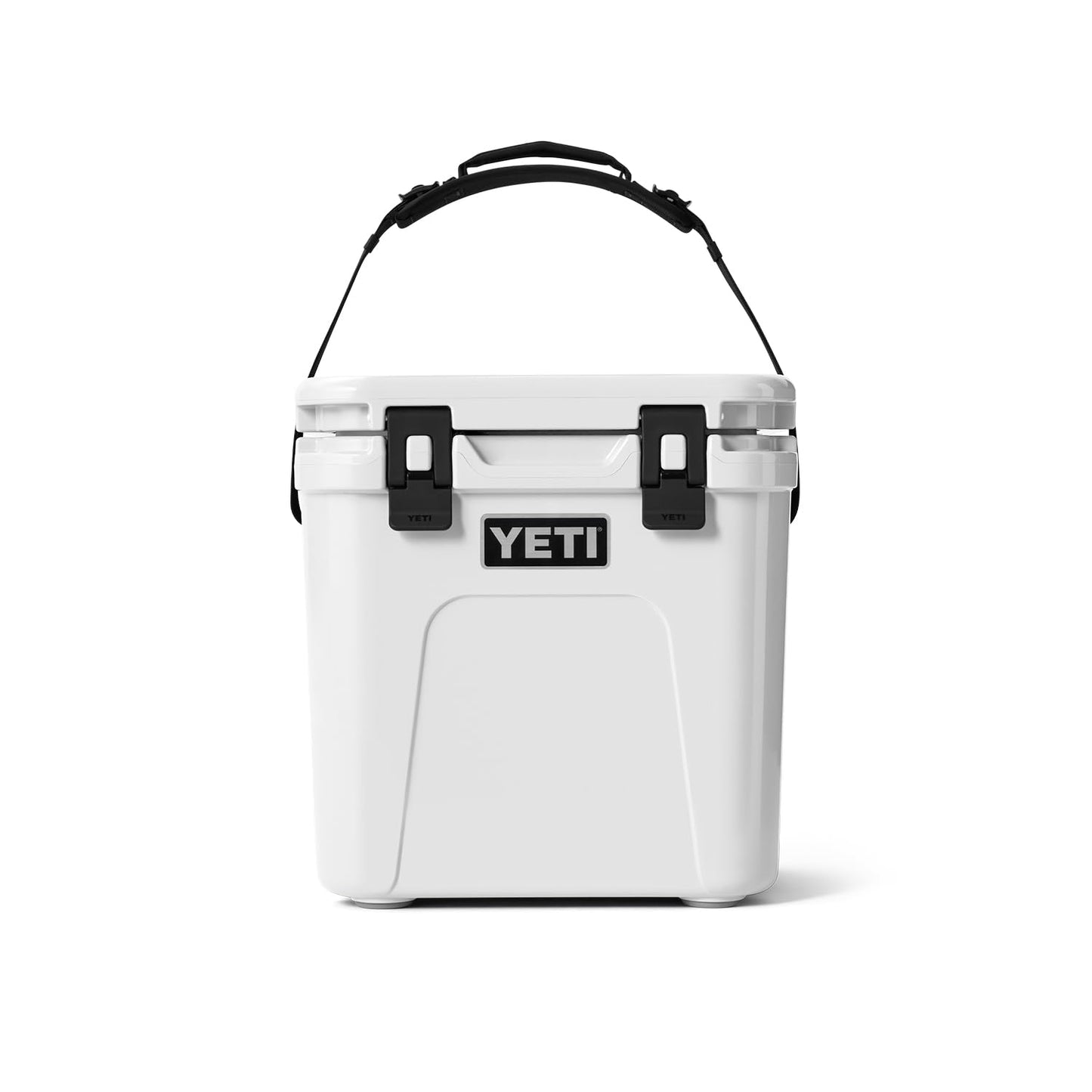 YETI Roadie 24 2.0 Hard Cooler with DoubleDuty Shoulder Strap and Drain Plug, White
