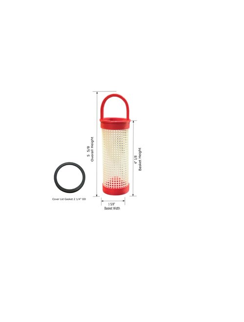 UNIQUE BOAT PARTS Polypropylene Sea Strainer Basket Replacement, Compatible with Perko 049300499D, Includes New lid Gasket.