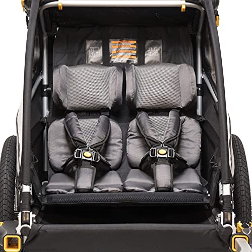 Burley Design Kids Bike Trailer & Stroller Seat Pad, Grey, One Size (960134)