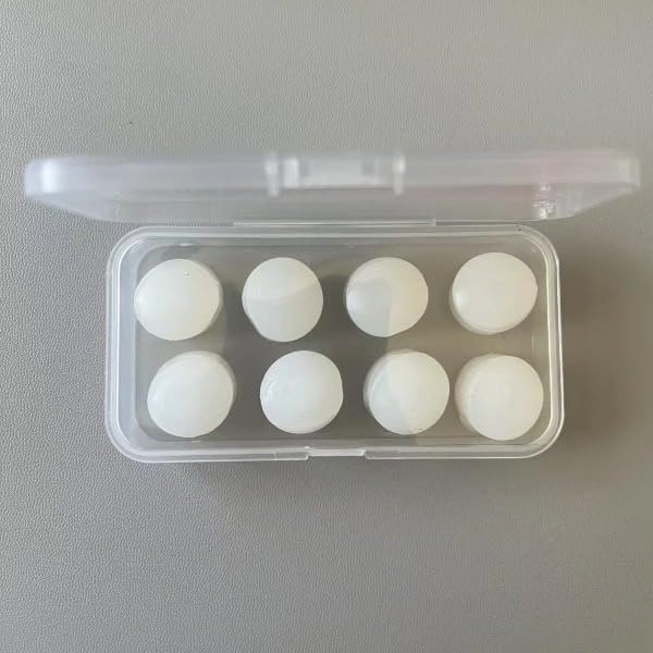 Moldable Silicone Ear Plugs for Sleep Swimming Shooting & Travel - 16 Packs, White