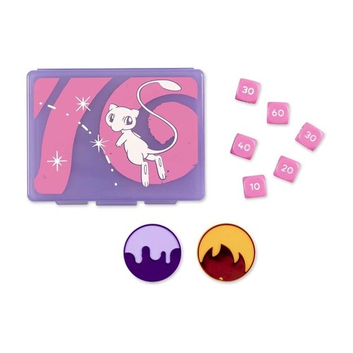 Pokémon Center: Pokémon TCG Mythical Mew Damage-Counter Dice & Condition Markers Set