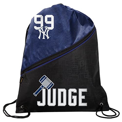 FOCO - New York Yankees High End Diagonal Drawstring Backpack Gym Bag - Aaron Judge #99