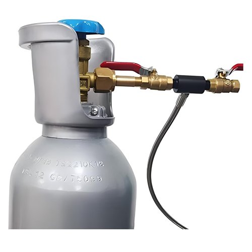 VaVoger Paintball CO2 Tank Refill Station CO2 Cartridges Fill Adapter Strage Stainless Steel Connector Hose for 12oz, 16oz, 20oz, CO2 Tanks