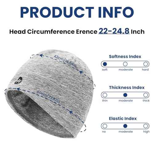 WANDER Skull Cap Winter Running Beanies Hats Men Lightweight Sleep Helmet Liner Outdoors Sports Skull Caps