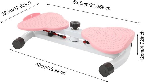 Waist Twister Board,Waist Twister,Ab Twister Board, Non-Slip Twist Board for Toning Core Muscles,Noiseless Home Gym Exercise Equipment for Women Men (Pink)
