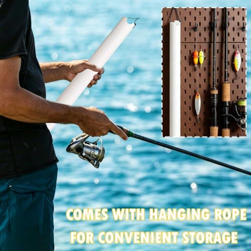 White 27in Tubular Sand Spike for Surf Fishing Rod Holder Beach Shore River