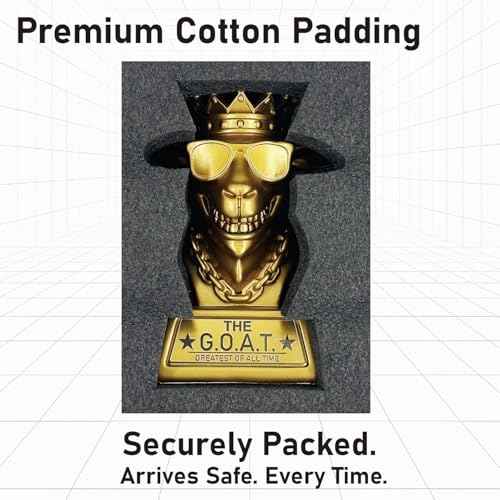 Goat Trophy ? 7" G.O.A.T. Resin Award for Fantasy Football, Office Desk, Best Player Trophy