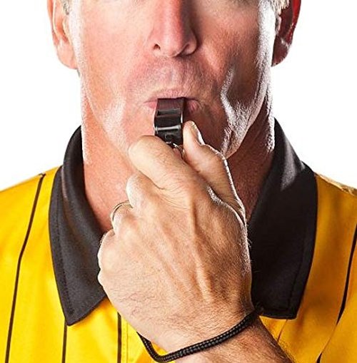 MISUYACO 12 Pack Sport Whistles with Lanyar for Coaches, Referees and Officials, Loud Crisp Sound (12 Pcs(Black))