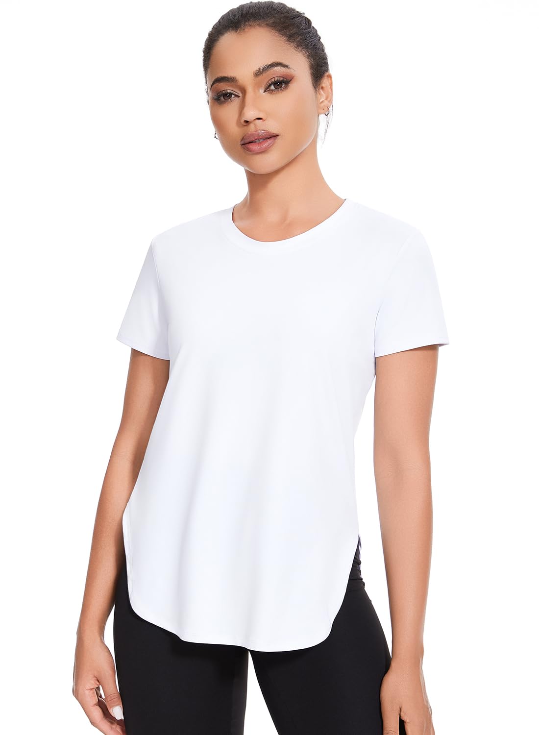 Cosy Pyro Workout Tops for Women Short Sleeve Black/Gray/White/Army XL