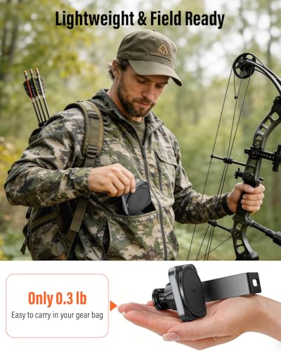 Magnetic Compound Bow Phone Mount - Aluminum Alloy Archery Phone Holder
