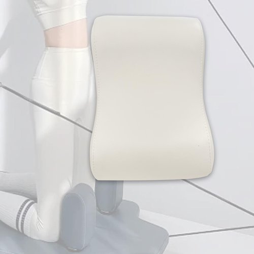 Vaveren Pilates Support Pillow Yoga Mat Fitness Waterproof Equipment Pilates Reformer Head and Neck Cushion for Home Use and Gym Use, White