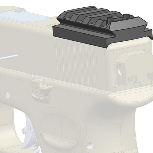 Red Dot Sight Mount Plate Picatinny Rail for Install Pistol G-Lock 17 19 22 23 26 27 34 Rail fit for Bushnell Trophy TRS-25 OTW Red Dot Sight Handgun Scopes