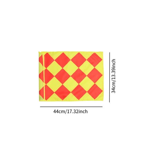 Aymzbd Soccer Flag Referee Equipment Replacement Versatile Football Field Corner Flag 44 Cmx34 cm for Practice Amateur Game Indoor