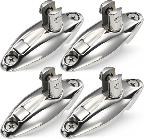 Marine Grade Stainless Steel Boat Bimini Top Swivel Hinges Pack of 4