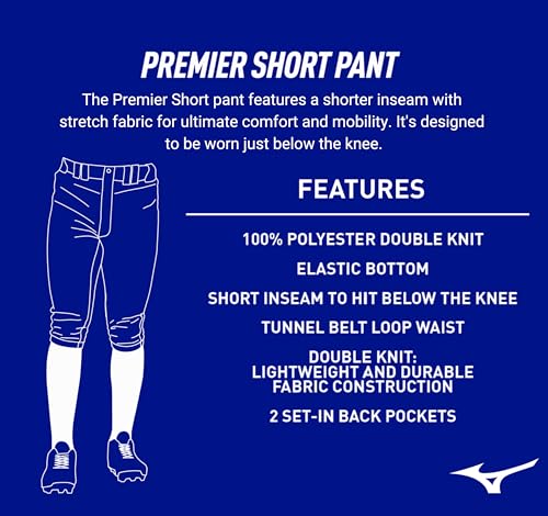 Mizuno Unisex Adult Premier Short Pant - Medium Black