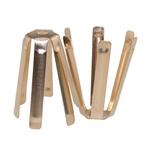 Mykepoda 12pcs/Pack Universal Brass Golf Shaft Adapter Spacer Fits .335 .350 .355 .370 for All Shaft 6 Legs Golf Shaft Shims for Iron Shaft