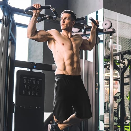 Men's Athletic Shorts with Pockets - 5 Pack Black Grey Navy Large Activewear