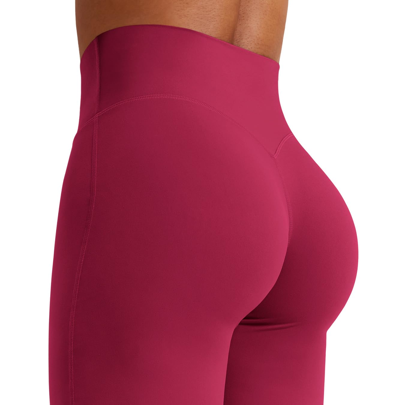 YEOREO Workout Womens Straight Leggings 31.5" Eddiy Yoga Pants Ruby Red S