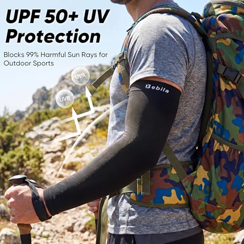 Arm Sleeves for Men Women Large Mix UV Sun Protection Cooling Compression