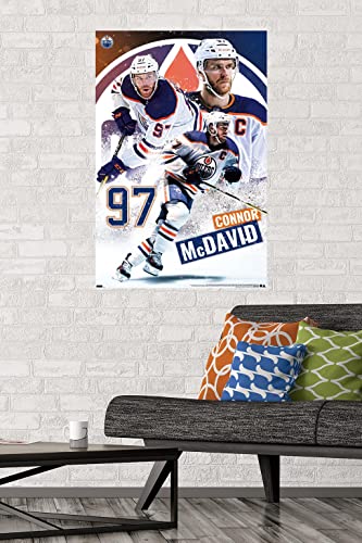 Edmonton Oilers Connor McDavid Wall Poster 22 x 34 Premium Unframed Version
