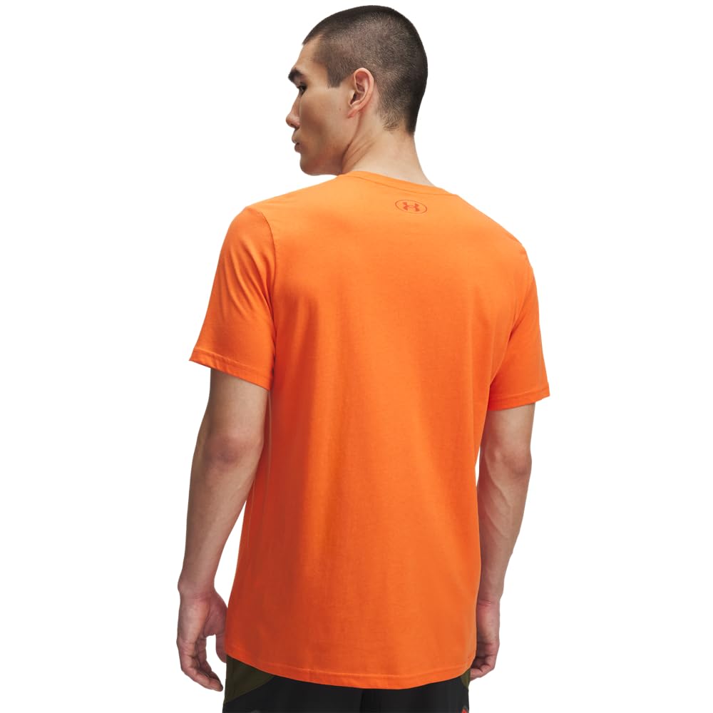 Under Armour Men's Global Foundation Short Sleeve T Shirt, (844) Orange Base/Surplus Orange/Squad Orange, 4X-Large