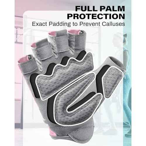 VINSGUIR Workout Gloves for Women and Men, Breathable Weight Lifting Gloves for Gym Exercise, Fitness, Training, and Cycling, with Excellent Grip and Cushion Pads