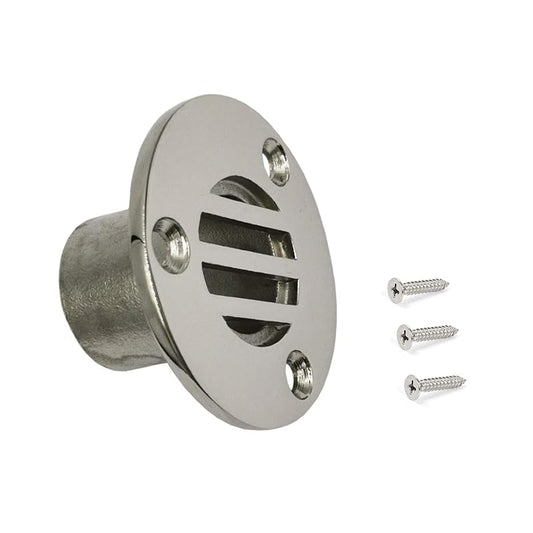 1" (26.3mm) Drain Cover Plug for Yacht, Marine Stainless Steel 316 Deck Scupper