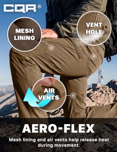 Men's Quick Dry Tactical Cargo Pants Water Resistant Outdoor Hiking Pants