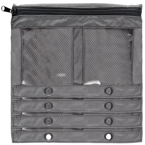Reaction Tackle Deluxe Water-Resistant Bait Binder with 4 Double Pocket Sleeves for Soft Plastics