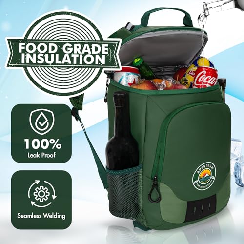 Backpack Cooler ? Leakproof Cooler Bag ? Waterproof Holds 24 Cans