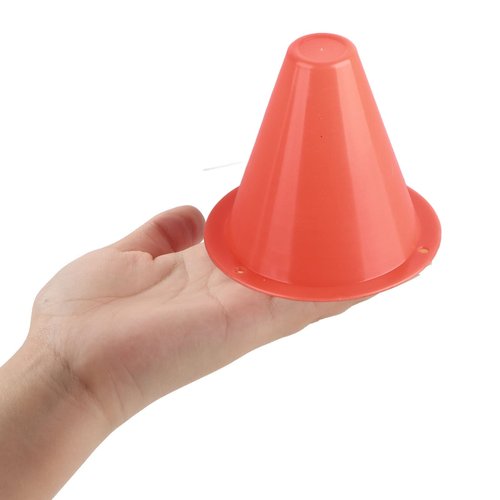 Yuecoom 10-Pack Football Training Cones, Bracket Accessories, Obstacle Marking Set (Orange)