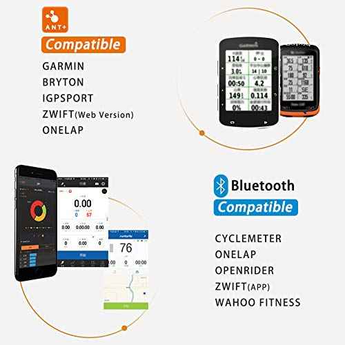 Magene Outdoor/Indoor Speed/Cadence Sensor for Cycling, Wireless Bluetooth/Ant+ Bike Computer RPM Sensor for Road Bike or Spinning Bike and Trainers Compatible with Onelap, Wahoo Fitness, Zwift, Strava