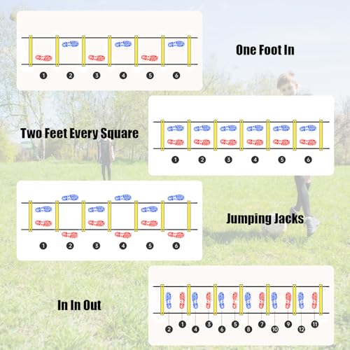 Agility Ladder Speed Training Set with Resistance Bands and Cones