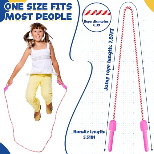 Kids Jump Rope Set - 10 Adjustable Colorful Nylon Skipping Ropes for Fitness & Play - Variation of THIS listing