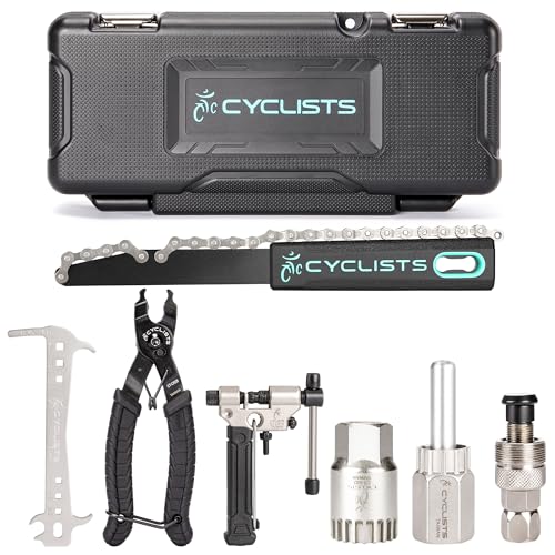 7-Piece Bike Tool Kit for Maintenance and Repair – Chain Rivet Extractor, Crank Puller, Freewheel Turner & More