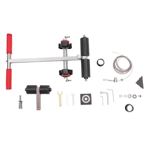 Striping Line Marking Machine, Hand-Push Tape Sticking Machine, Lane Marking Applicator, Manual Floor Court Paint Circles Striping Pasting Equipment for Basketball Road Parking Space