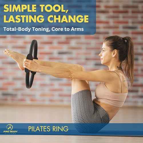 ProBody Pilates Fitness Circle ? 14 Inch Pilates Ring for Focusing on Toning Inner Thighs, Arms, and Core