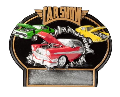 Same Day Awards Car Trophies Car Show Burst Thru Plaque Trophy Award with Free Custom Engraving