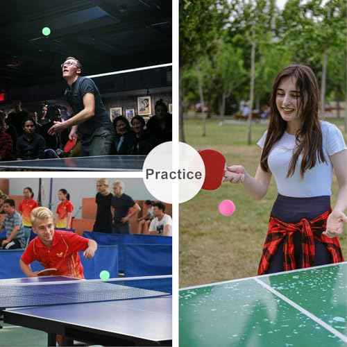 High Bounce & Durable ABS Mat Colored 3 Star Ping Pong Balls 4 Trainning,Party Games,Pet Cats Toys