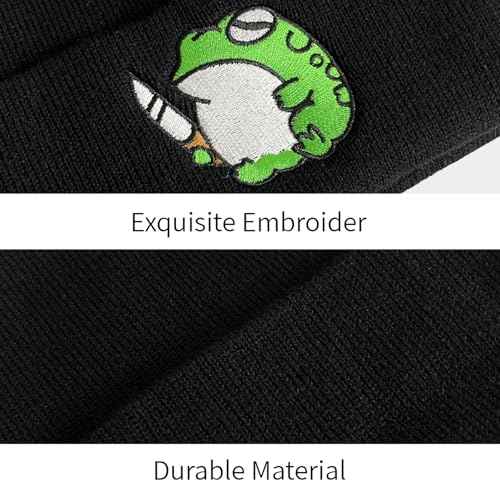 Funny Cool Beanies Cute Gothic Knit Hat for Men and Women