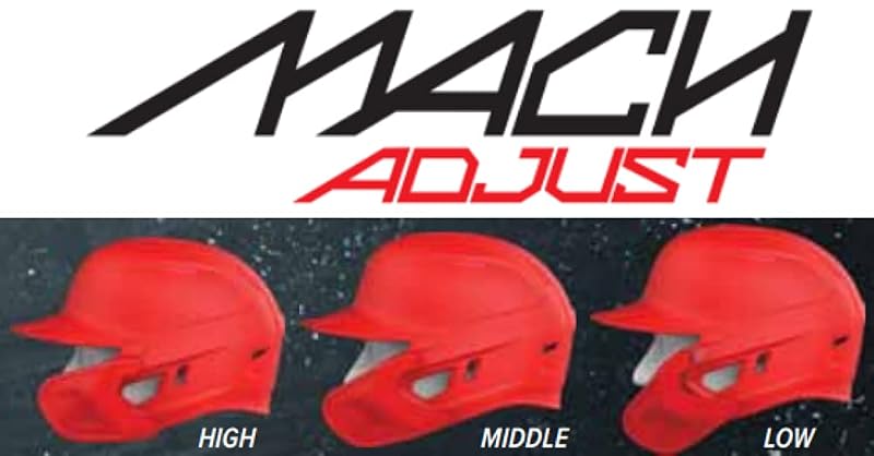 Rawlings Mach Adjust Baseball Helmet Jaw Guard - Matte Royal, Left-Handed Batter