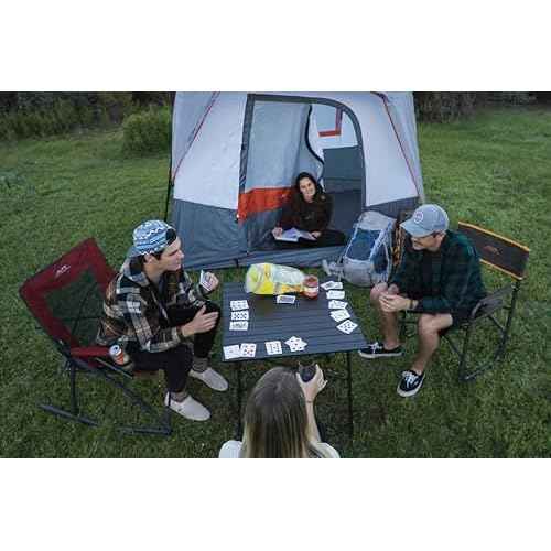 ALPS Mountaineering Aluminum Roll-Top Camp Table with Fast Setup and Compact Storage