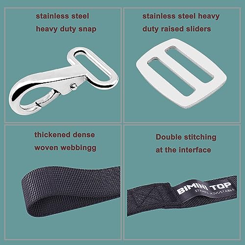 Boat Adjustable Bimini Top Straps,Boats Awning Webbing Strap with
