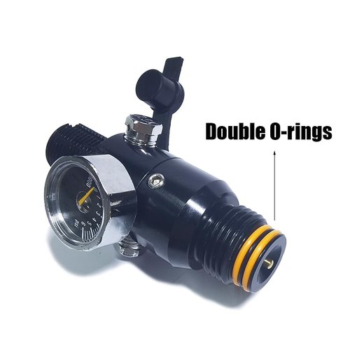 Aopkeo HPA Regulator Valve for Paintball Airsoft PCP Compressed Air CO2 Nitrogen Cylinder Tank Bottle 4500psi Input, Output 800psi 1800psi 2200psi(Ouput 1800psi 5/8"-18UNF)