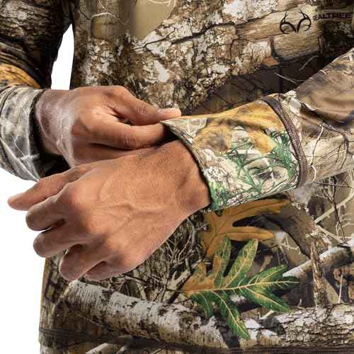 Realtree Mens Polyester Performance Baselayer Long Sleeve Thermal Underwear Top